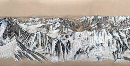 South: 360 Panorama from Mount Everest towards the South
