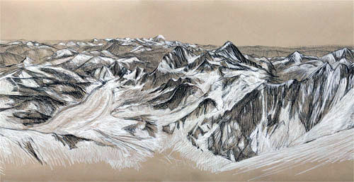 Pencil sketch depicting the Choonjerma Pass in Nepal, by Joseph Hooker... |  Download Scientific Diagram